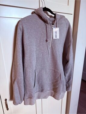 Undefeated Heather Grey Quarter-Zip Hooded Sweater